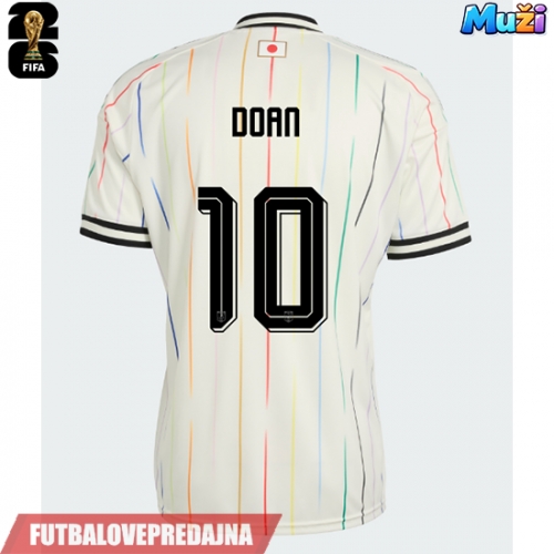 Lacne Muži Futbalové dres Japonsko Ritsu Doan #10 MS 2026 Krátky Rukáv - Preč